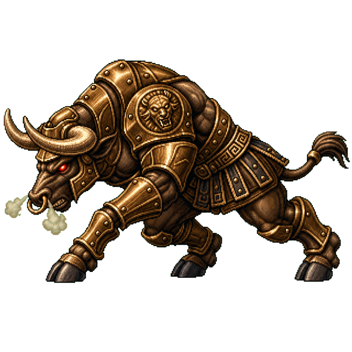 An original armored-runner enemy sprite for a 2D defense game.